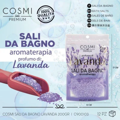 Sal de Baño Aromatherapy Lavanda 200g  paraCuerpo