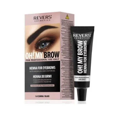 Henna para Cejas Negra Profesional 15ml + 15ml paraPiel & Rostro