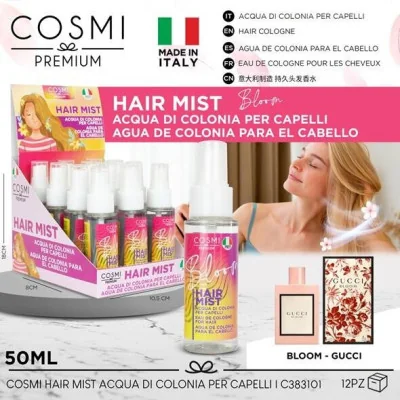 Agua de Colonia Bloom para Cabello 50ml paraPerfume de Mujer