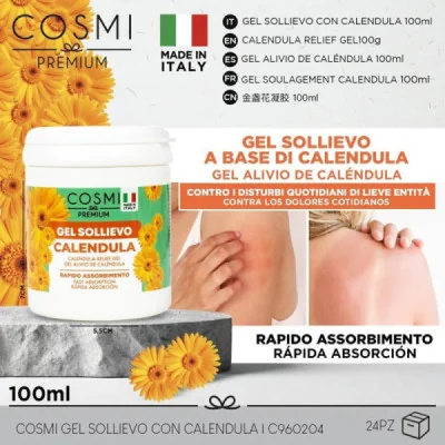 Gel de Alivio Caléndula 100ml paraMasaje y Terapia de Alivio