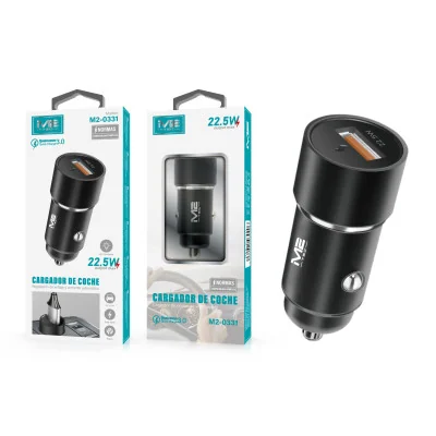 Cargador de coche, USB, 22.5W, carga rápida paraCargadores de coche