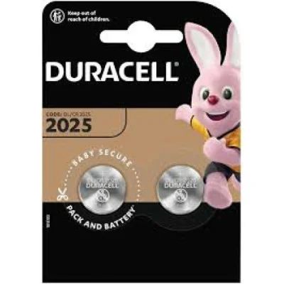 PILA DURACELL CR2025 PACK DE 2 paraPilas de Botón