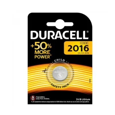 DURACELL 2016 PILA paraPilas de Botón