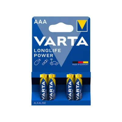 Pack 4 AAA alkaline LR03 Longlife Power Varta paraPilas Estándar