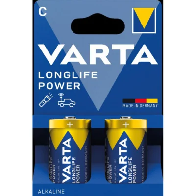 Pilas Alcalinas C Lr14 1.5v Longlife Power 2 Piezas paraPilas Estándar