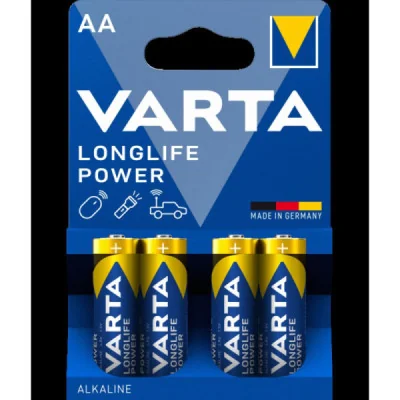 Pilas Alcalinas Varta AA Longlife Power (4 Unidades) paraPilas Está...