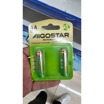 PILA RECARGABLE HR6 AA 1600MAH 1.2V 2UDS paraPilas Estándar