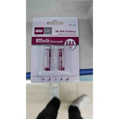 PILA RECARGABLE GMR 800MAH 2 PILA DE AAA paraPilas Estándar