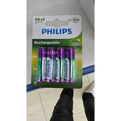 PILA PHILIPS HR06 2100MHA RECARGADOR paraPilas Estándar