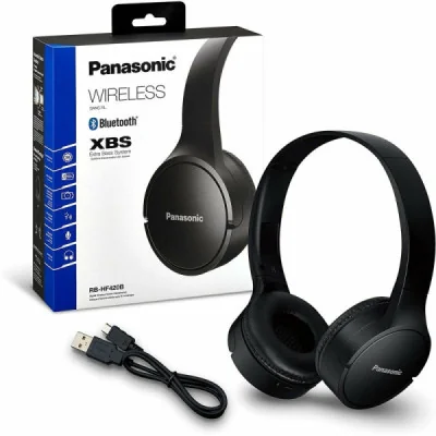 Auriculares cascos inalámbricos,PANASONIC RB-HF420B-K paraAuricular...