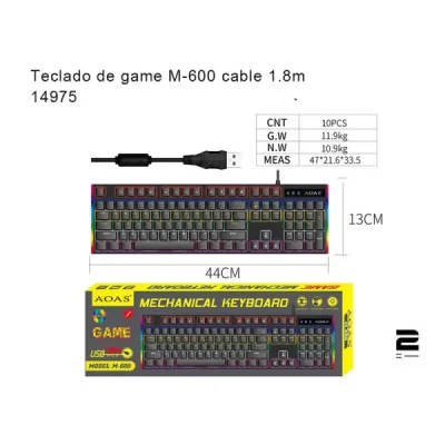 Teclado gaming M-600 paraAccesorios Gaming