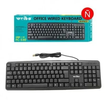 Teclado con cable FC-530 paraTeclado y Ratón