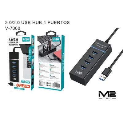 Hub USB-A, 4 puertos paraAdaptadores & OTG
