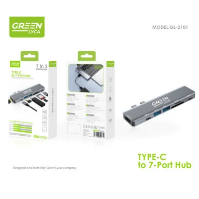 Hub USB-C, 7 puertos paraAdaptadores & OTG