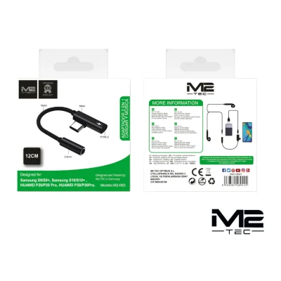 Adaptador de audio 2 en 1 paraAdaptadores & OTG