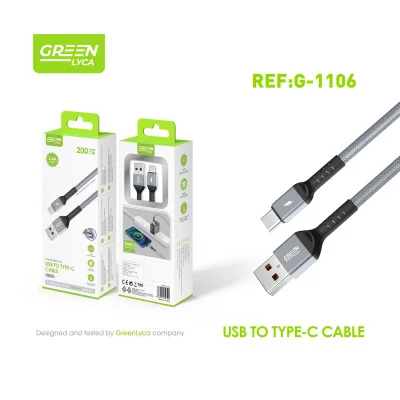 Cable USB-A a USB-C, 2M, 2.4 A paraCables Tipo-C