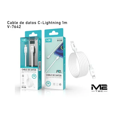 Cable USB-C a Lightning, 1M, 20 W paraCables Lightning