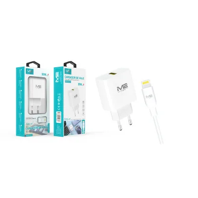 Cargador USB-A, con cable USB-A a Lightning paraCargadores Lightning