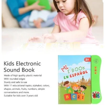 Libro de sonido de aprendizaje en español paraBebé