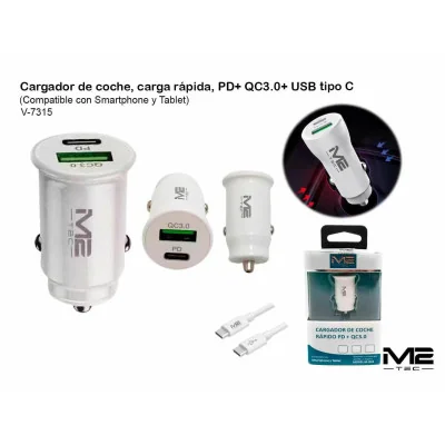 Cargador de coche USB-A, 3 A paraCargadores de coche