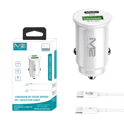 Cargador de coche USB-C paraCargadores de coche