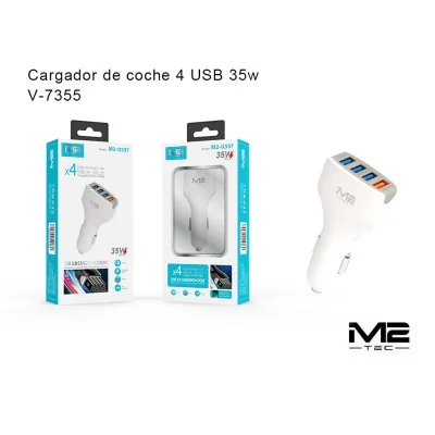 Cargador de coche USB-A, 35 W paraCargadores de coche