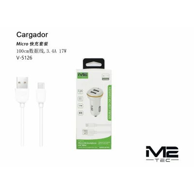 Cargador de coche Micro-USB, 3.4 A paraCargadores de coche