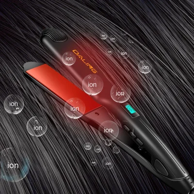 Plancha de pelo - DALING DL-5022, cerámica seca y húmeda, pantalla LED de temperatura