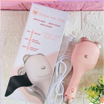 Rizadora para niñas en forma de OSO, 3 Niveles, Temperatura maxima 200°c