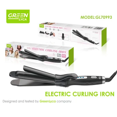 Plancha de pelo - Green Lyca GL70993, 2 niveles de temperatura, 200°C