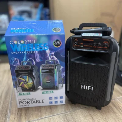 Altavoz portátil Wireless con microfono, Bluetooth 5.3, TWS, 1800mah, YE-082