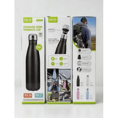 Termo en acero inoxidable 304 interior con capacidad de 500 ml, Green Lyca gl70055