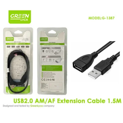 Cable de extensión USB 2.0 Macho/Hembra (A/A) - 1.5 Metros