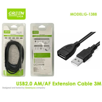 Cable de Extensión USB 2.0 Macho a Hembra (A/A) de 3 Metros