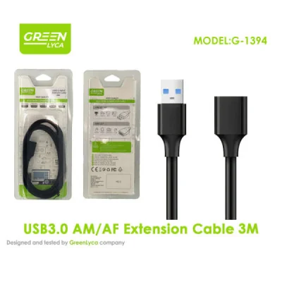 Cable Extensión USB 3.0 Macho a Hembra, 3 Metros