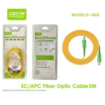 Cable de fibra óptica SC/APC, 3M