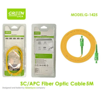 Cable de fibra óptica SC/APC a SC/APC, 5M