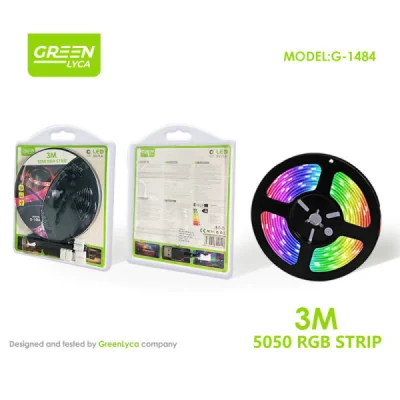 Tira LED RGB 5050 de 3 metros con adhesivo 3M