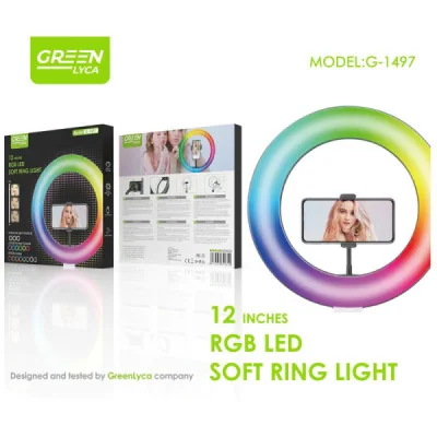Anillo de Luz LED RGB de 12 Pulgadas