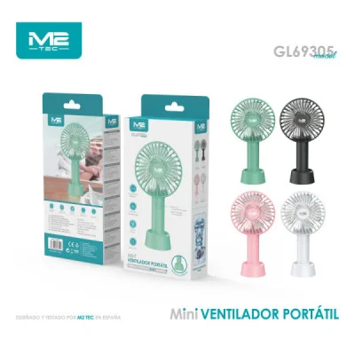Ventilador de Mesa y de Mano Portátil 2 en 1