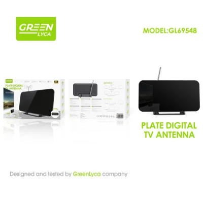 Antena con Amplificador de Señal para TV