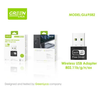 Adaptador USB Inalámbrico WiFi 300Mbps 2.4G
