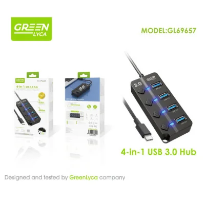 Hub USB-C de 4 Puertos