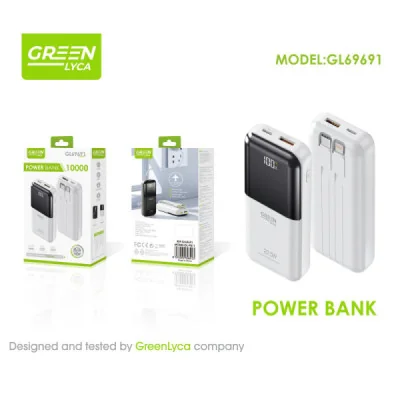 Batería Externa 10000mAh 22.5W Carga Rápida