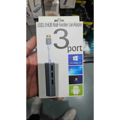 Adaptador de 3 Puertos USB para Carga y Datos