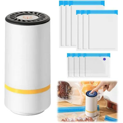 Mini Evasadora + 3 Bolsas al vacio 26x28 paraPequeños electrodomést...