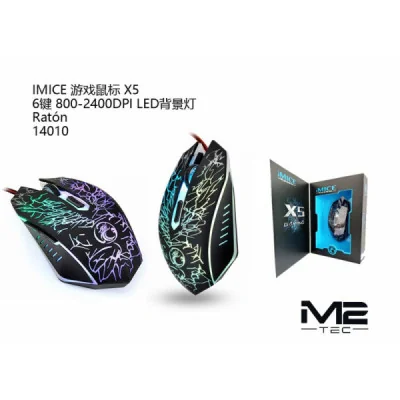 Ratón Gaming Inalámbrico X5 Ultraligero RGB