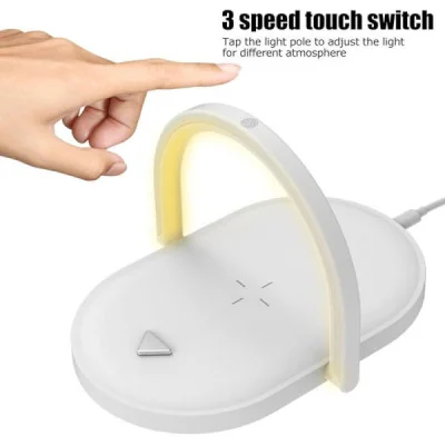 Cargador 3 en 1 con Luz Nocturna  paraCargadores Inalámbricos