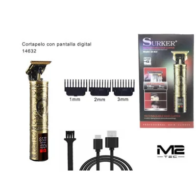 Cortapelos Eléctrico SK-810 con Pantalla LED Profesional