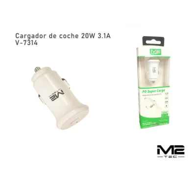 Cargador de Coche Rápido USB-C 20W (Power Delivery)